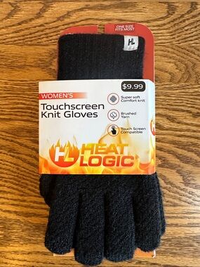Women’s Touchscreen Knit Gloves - Black